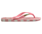 Havaianas Women's Top x Em on Holiday Thongs - Pink/White Check