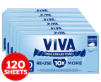 6 x 20pk Kleenex VIVA Rinse & Reuse Sheet Towels