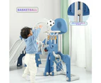 7-In-1 Kids Slide And Swing Set Toddler Outdoor Indoor Toys Game Blue