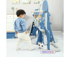 7-In-1 Kids Slide And Swing Set Toddler Outdoor Indoor Toys Game Blue