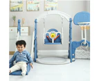 7-In-1 Kids Slide And Swing Set Toddler Outdoor Indoor Toys Game Blue