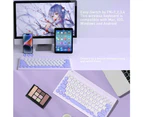 Bluetooth Wireless Keyboard with Built-in Holder for Tab iPhone ipad Samsung