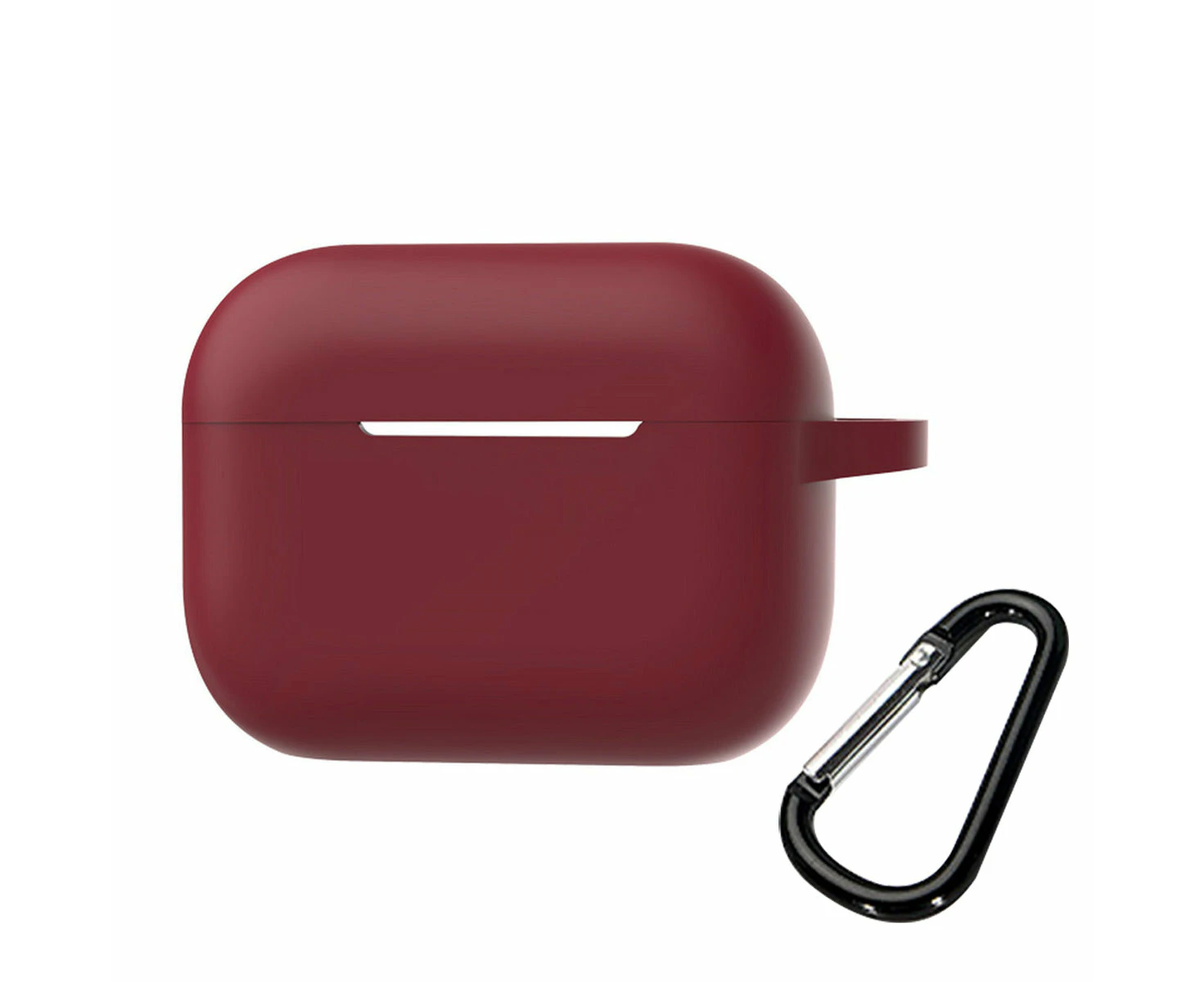 Airpods Pro 2nd Generation Case Protective Cover With Hook Wine