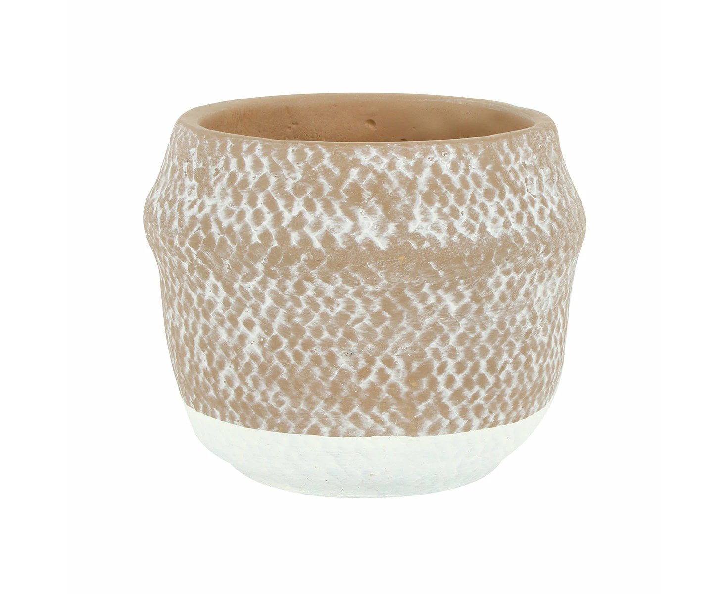 Bacia Cement Pattern Pot 25 X 22cm