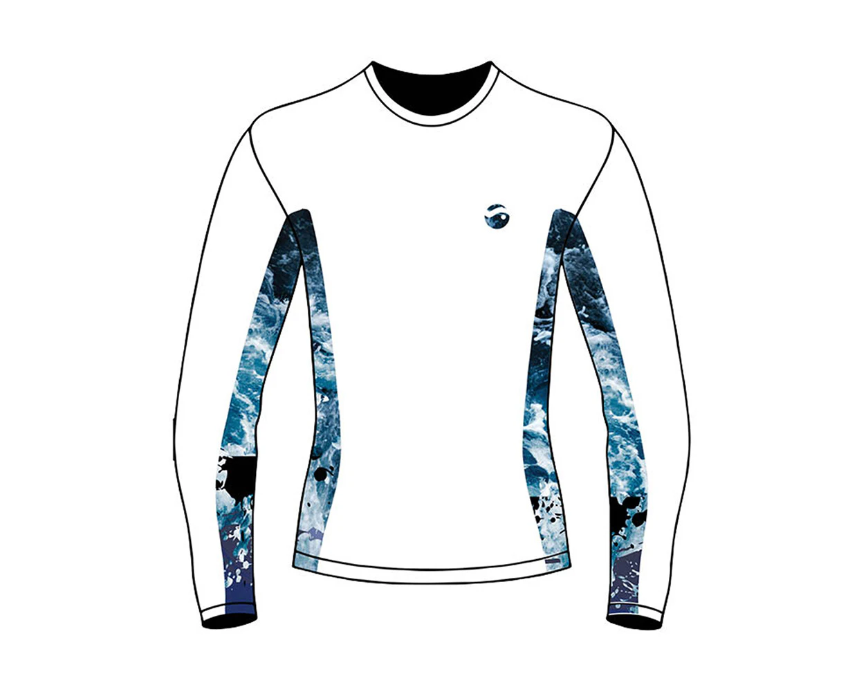 AFN Solar Shirt Long Sleeve Sports Outdoor Fishing Range Blue Water - Multicoloured