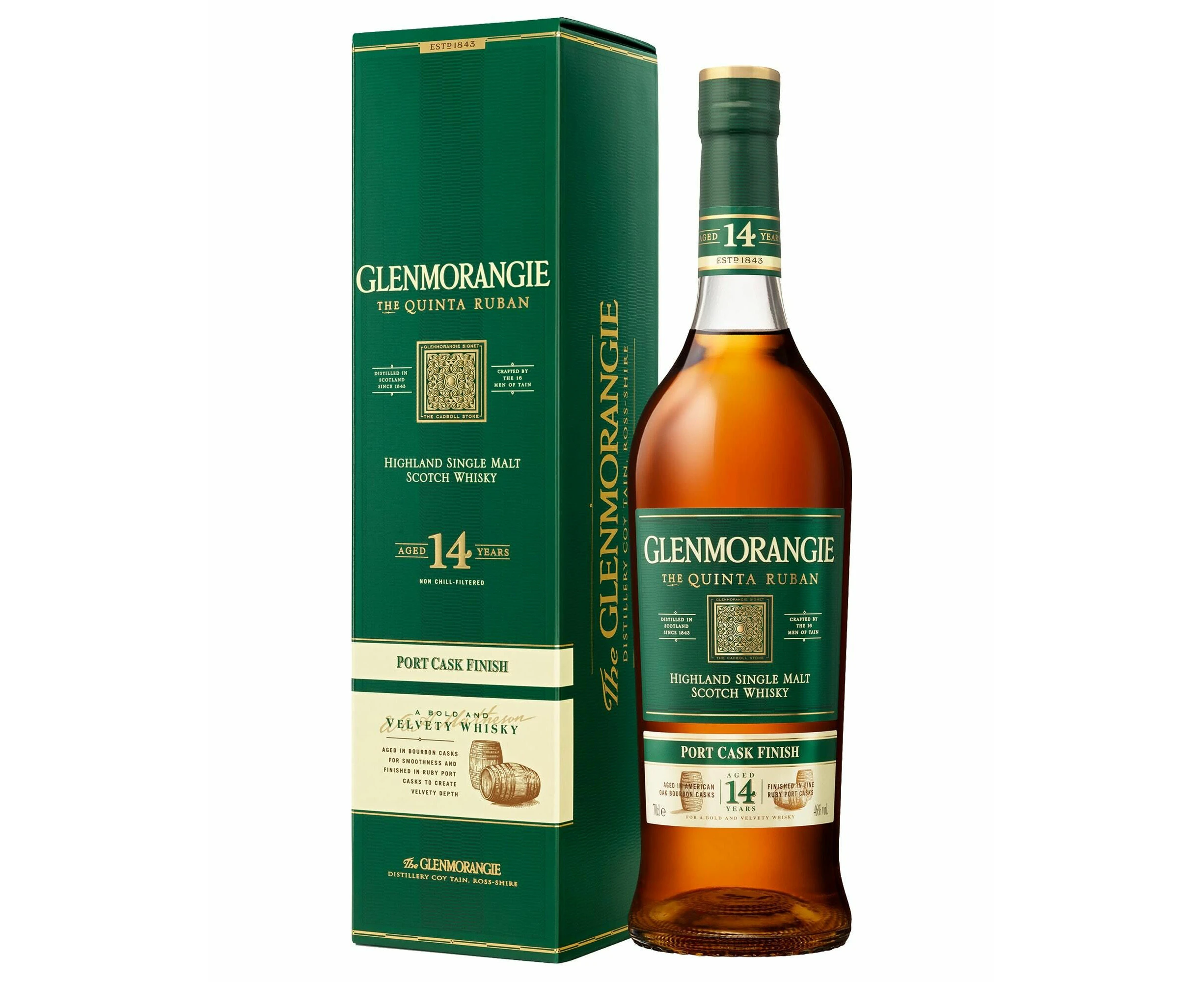 Glenmorangie The Quinta Ruban Single Malt Scotch Whisky 14 Year Old 700ml