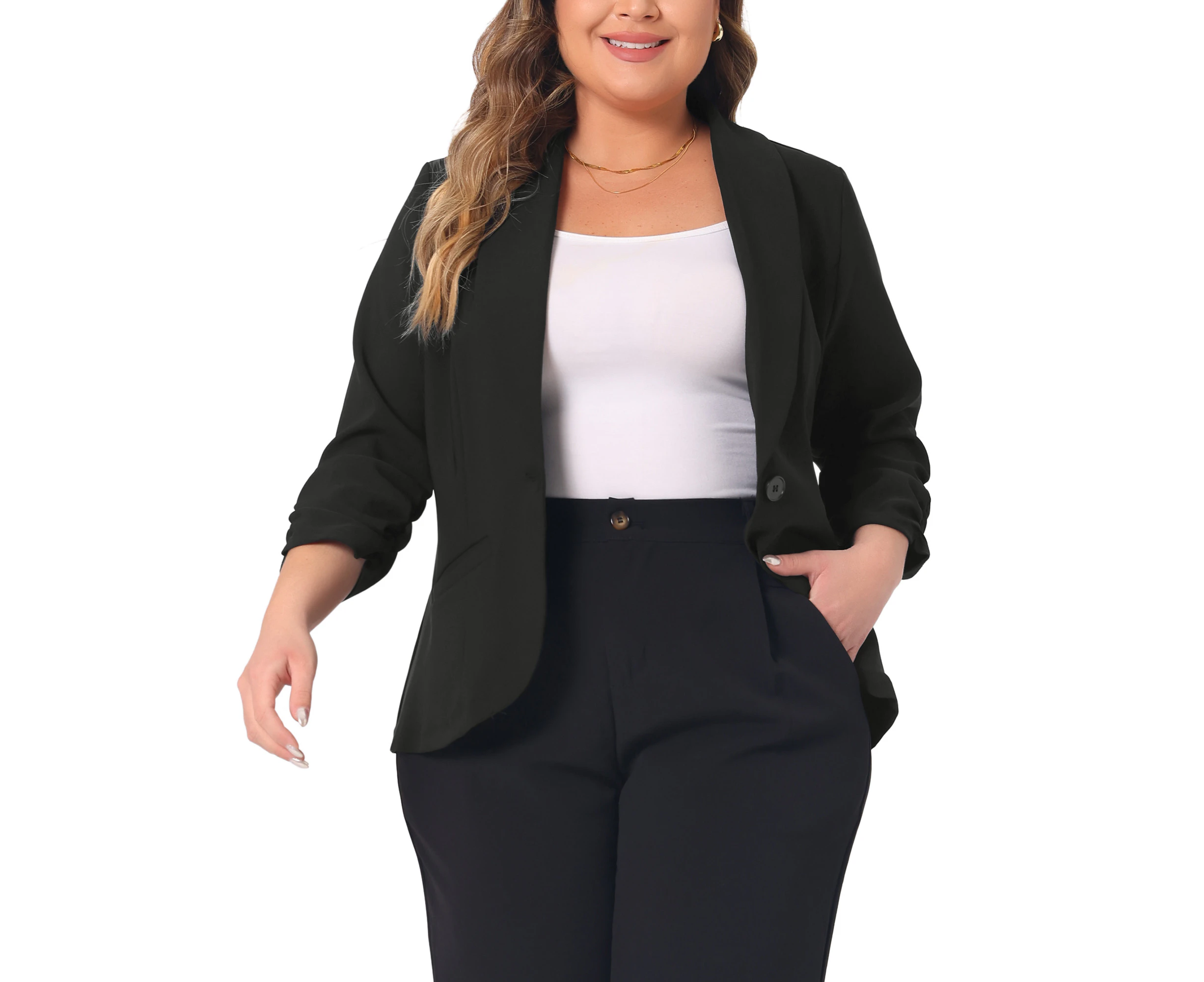 Agnes Orinda Lightweight Work Office Suit Jacket