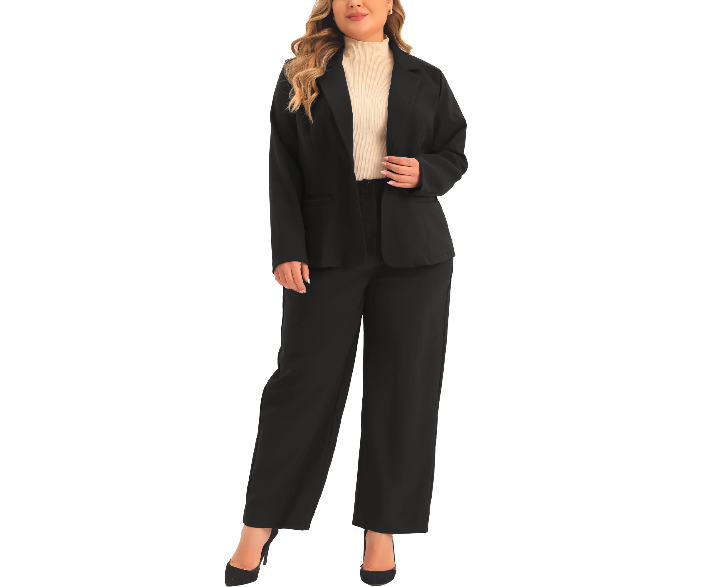 Agnes Orinda Blazer Jacket and Pants Suit Set