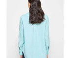 Target European Linen Long Sleeve Shirt - Green