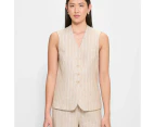 European Linen Longline Vest - Preview