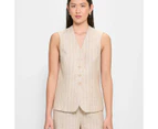 European Linen Longline Vest - Preview