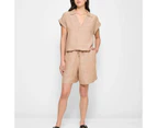 Target European Linen Long Shorts