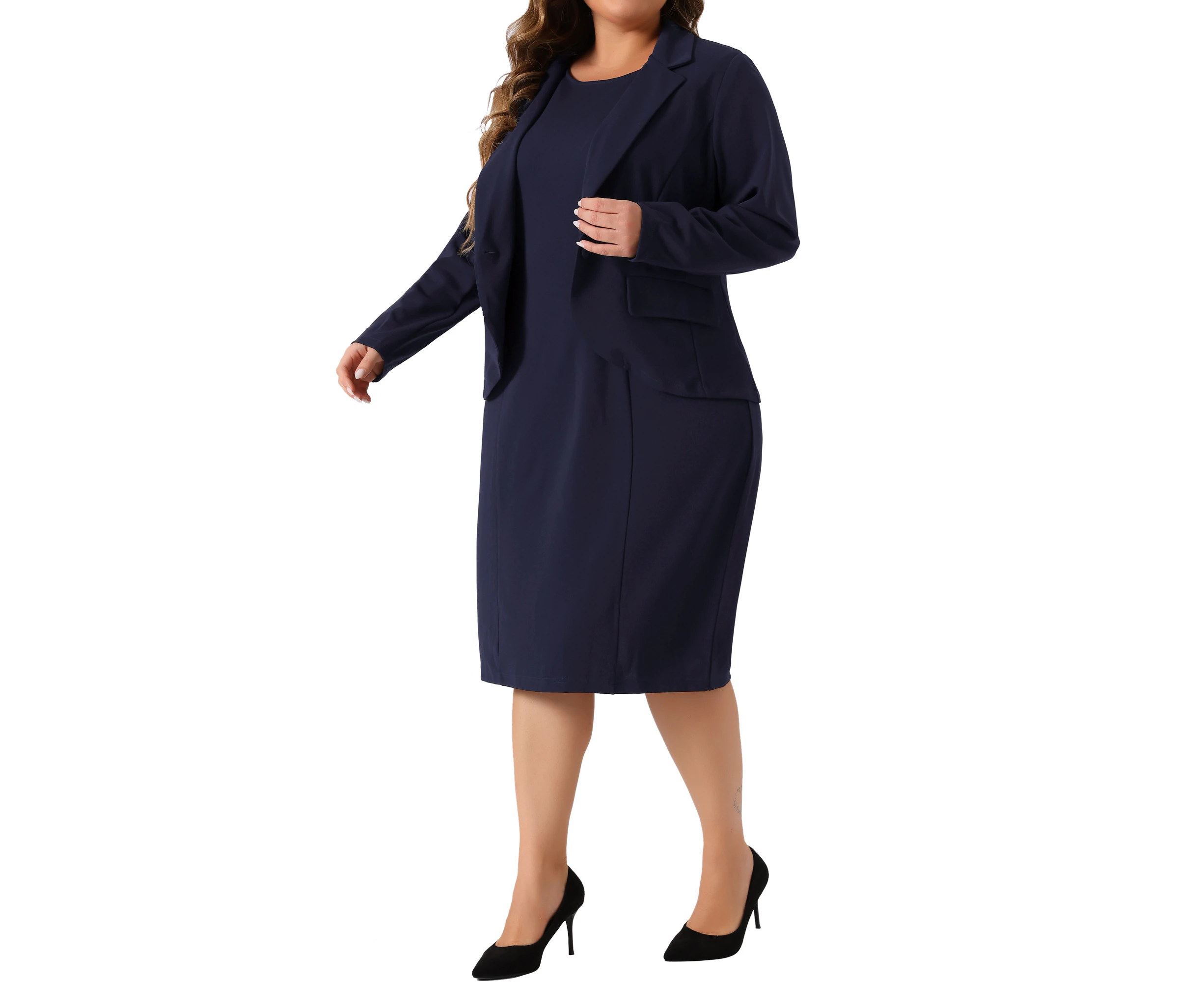 Agnes Orinda Two Piece Outfits Business Suit Sets