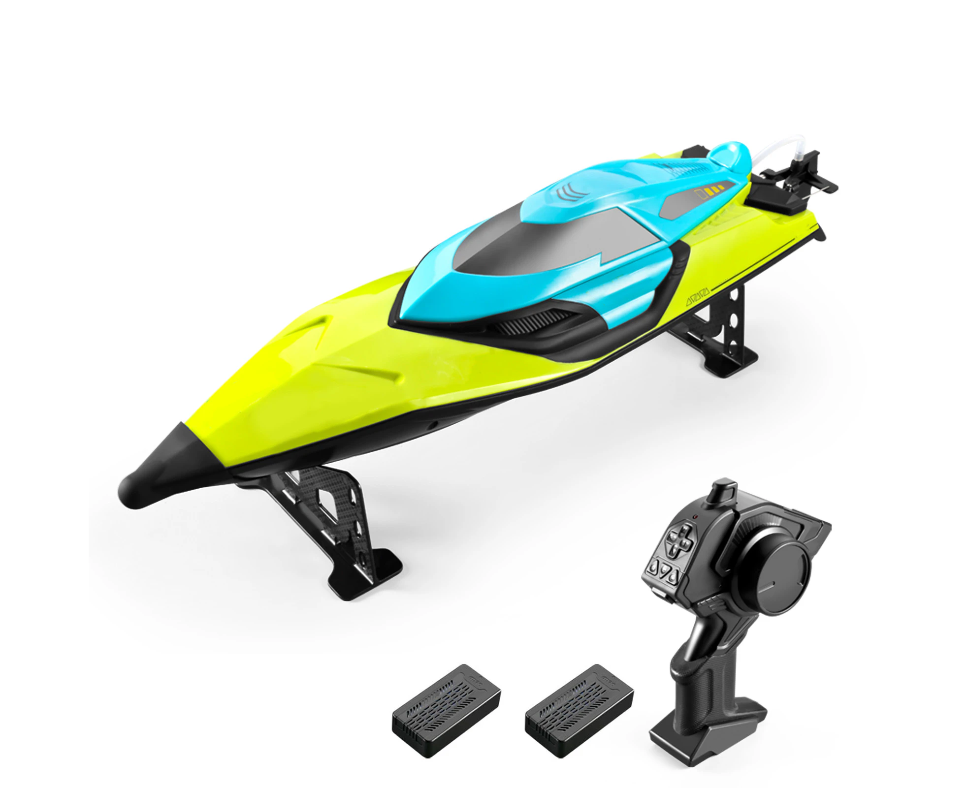 RC Boat Remote Control Boats 70km/h High Speed 2.4GHz RC Boat Toy Gift for Kids Boys Proportional Throttle Capsize Reset Low Battery Alarm 2