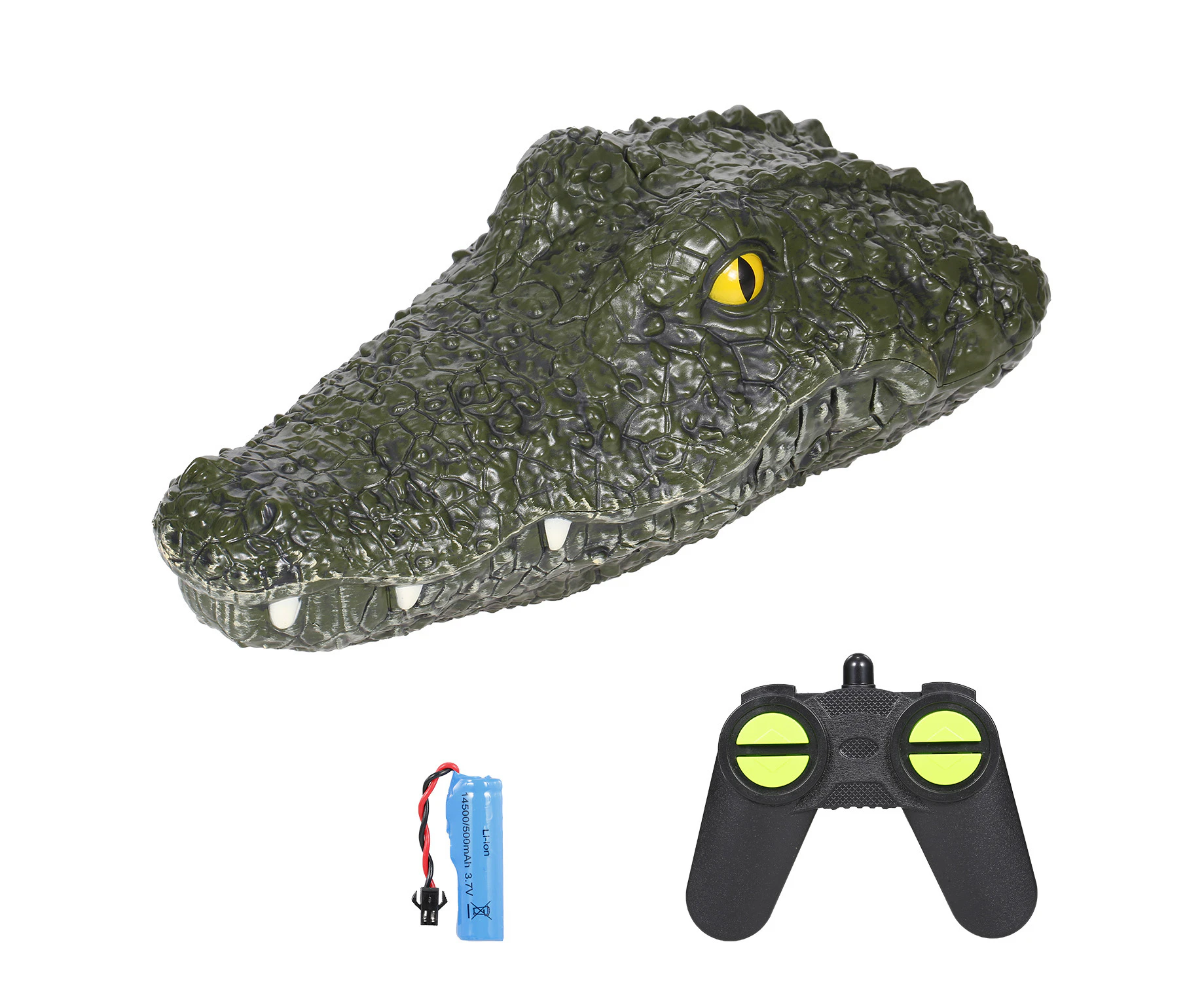 JJRC RC Boat Simulation Crocodile Electric Racing Boat for Pools 2.4G Remote 2CH Control Toy