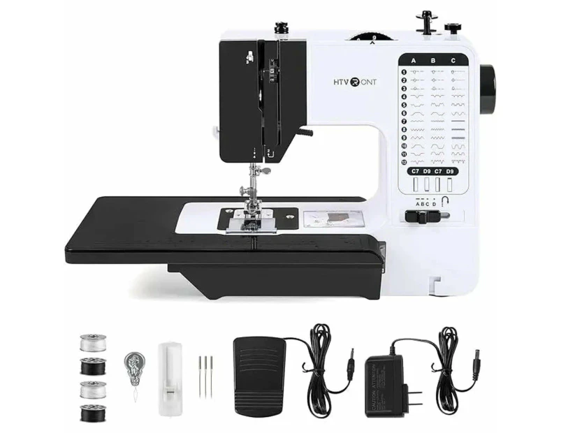 Electric Sewing Machine Portable 38 Stitches LED Foot Pedal