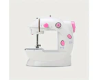 Multifunctional Mini Sewing Machine with 38 Stitches (Pink)