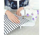 Multifunctional Mini Sewing Machine with 38 Stitches (Purple)