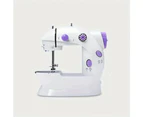 Multifunctional Mini Sewing Machine with 38 Stitches (Purple)