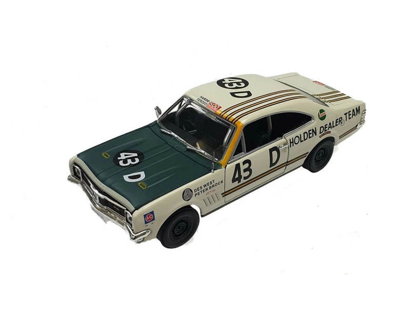 1:32 White HT Monaro GTS #43 Racing Des West/Peter Brock