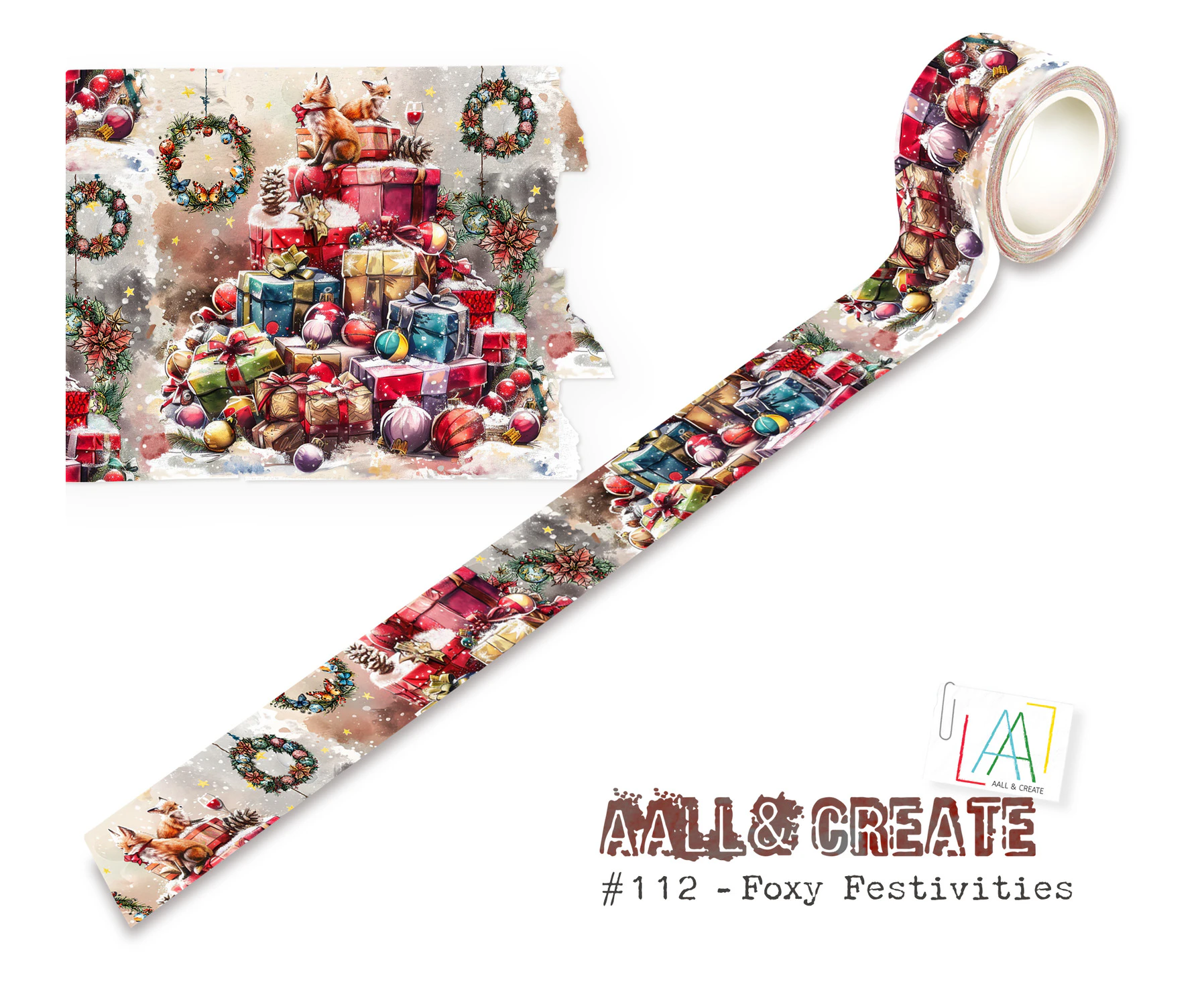 AALL & Create Washi Tape - Foxy Festivities