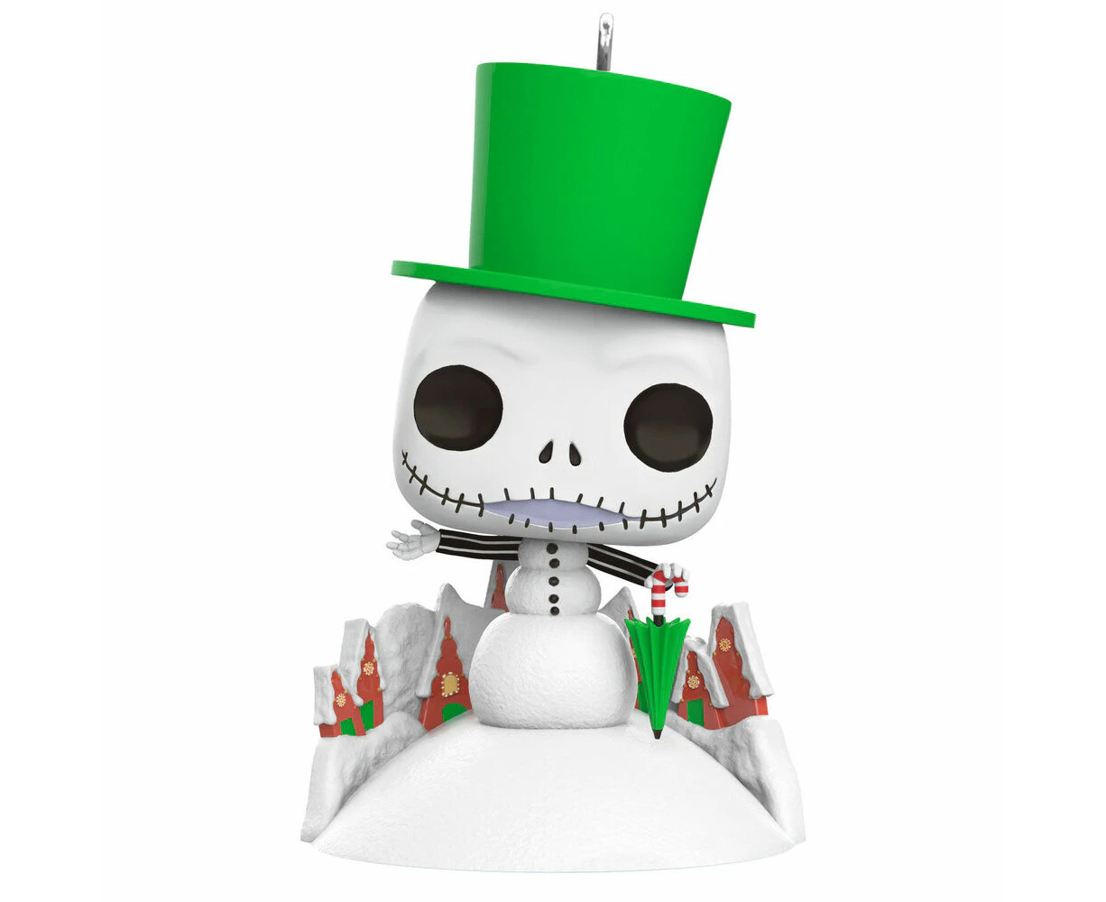 2024 Hallmark Keepsake Ornament - Disney Nightmare Before Christmas Jack Skellington Snowman Funko Pop!