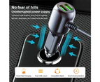 2 In 1 Dash Cam Car Charger Double Usb 5v3.5a Qc3.0 Fast 3.5m Cable