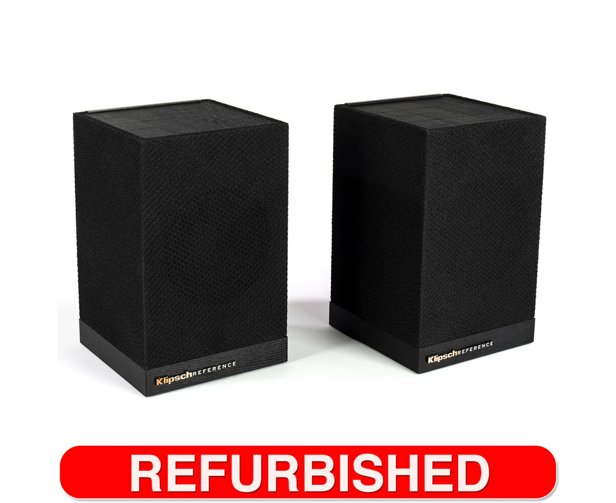 2pc Klipsch Surround 3 Black EUA 60W Speakers Audio/Music Home Entertainment - Refurbished Grade B