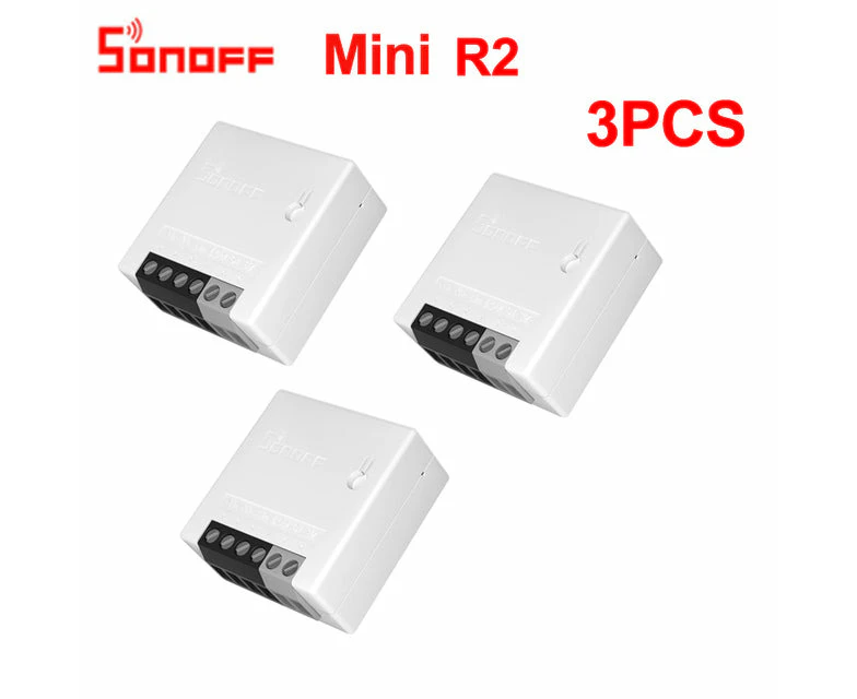 Sonoff Mini R2 Wifi Smart Switch 2 Way Modules Ewelink App Diy Work With Alexa Sonoff Mini R2 3PCS