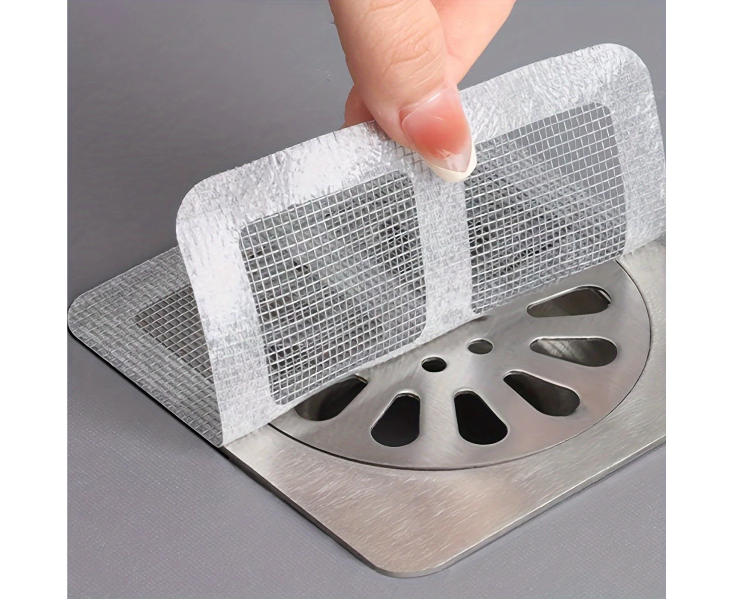 50pcs Drain Strainer Cover For Hair Stopper, Disposable Shower Drain Hair Catcher, Disposable Hair Catchers For Shower, Floor Sink Strainer Filter Mesh