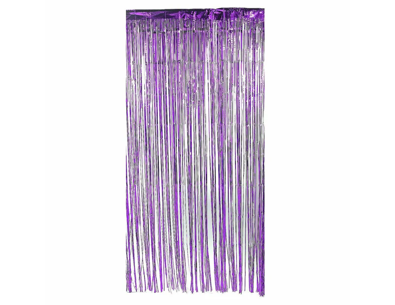 Metallic Purple Foil Backdrop Curtain 100cm x 200cm