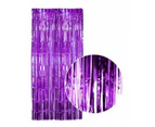 Metallic Purple Foil Backdrop Curtain 100cm x 200cm