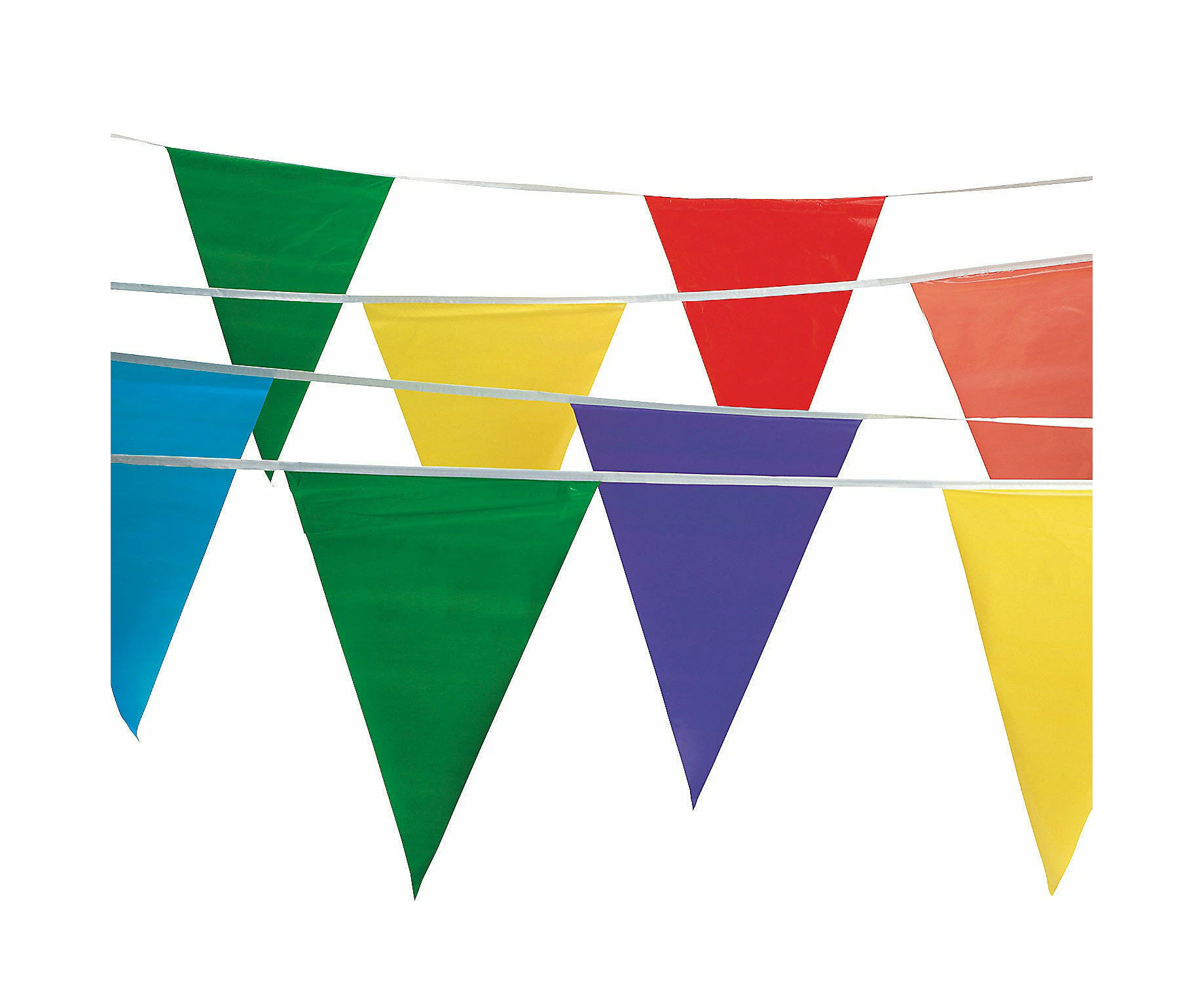 Multi-Coloured Plastic Flag Banner 30m