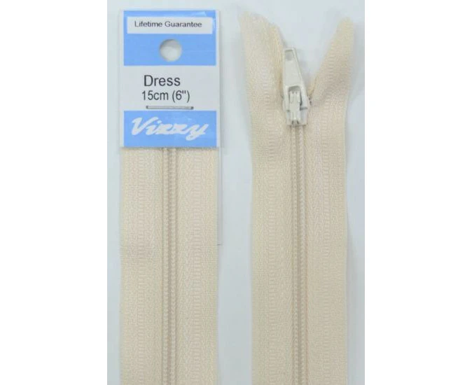 Vizzy Dress Zip, 15cm Colour 04 CALICO