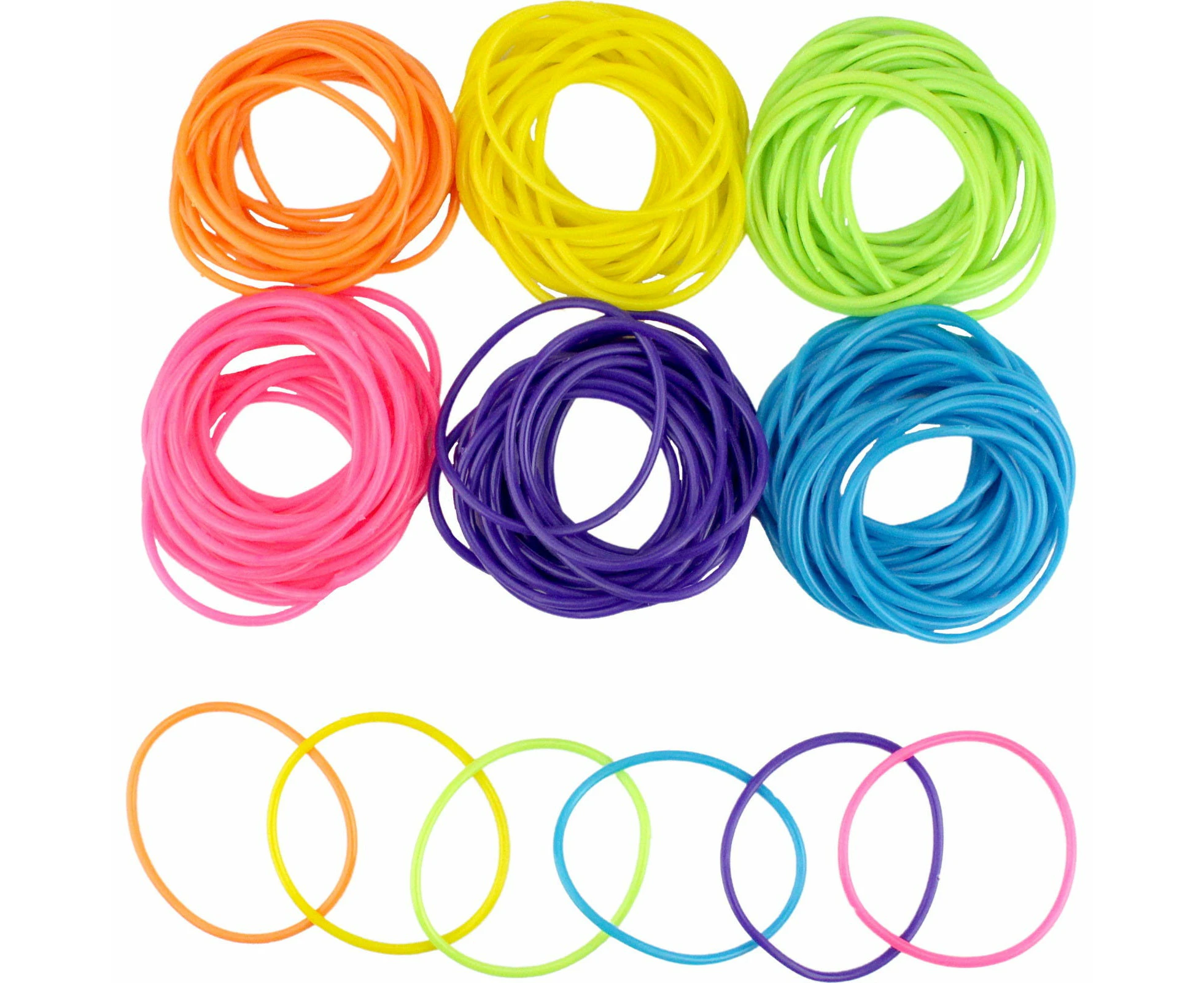 Assorted Neon Jelly Bracelets (Pack of 144)