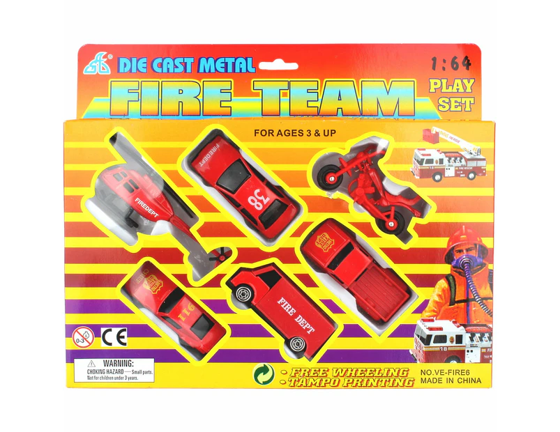 Fire Team Vehicle Playset (Pack of 6)