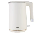 TODO 1.7L Electric Cordless Kettle Stainless Steel SUS304 Inner Jug - Cream