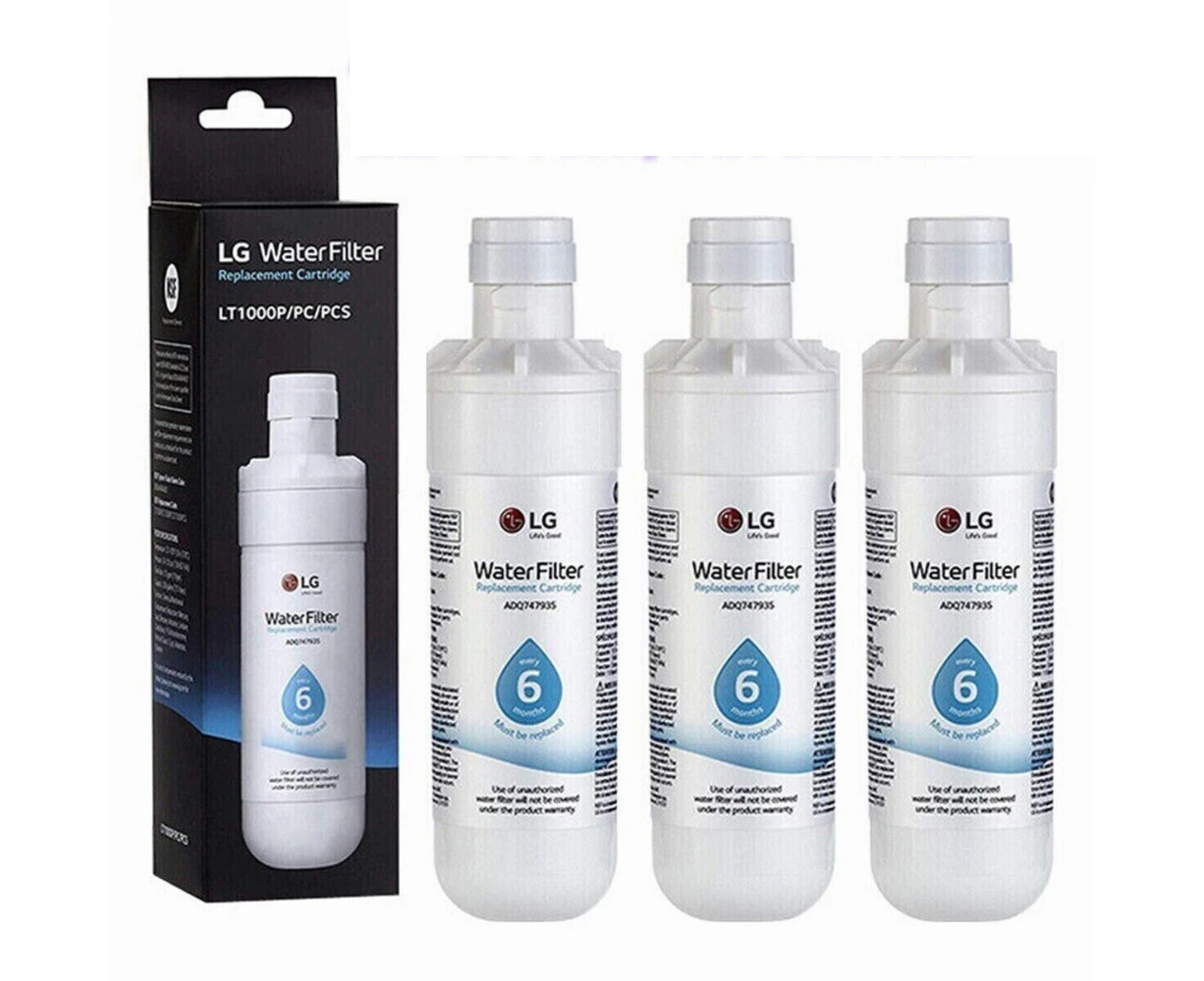 3Pack LG-LT1000P ADQ747935 Genuine Refrigerator Water Filter Replacement