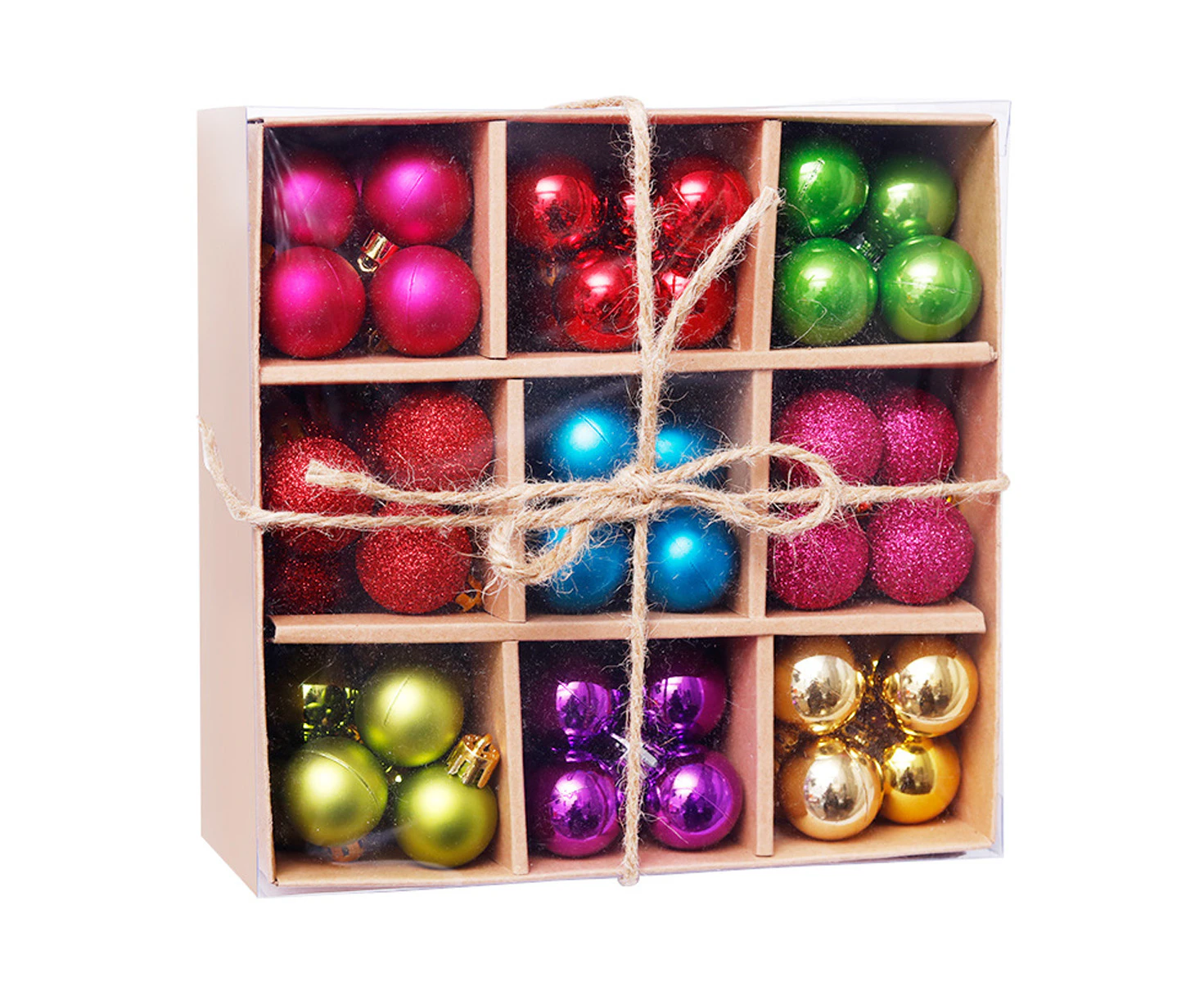 Christmas Balls 99Pcs 3Cm/1.18Inch Christmas Tree Decoration Mini Hanging Ball Ornaments For Xmas Tree Christmas Baubles,Multicolor