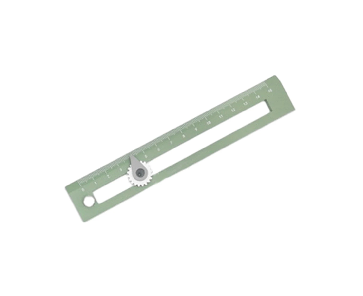 Plastic Circular Drawing Tool, Fixed Point Ruler Compass Line, Adjustable Drawing Circle Ruler,Green