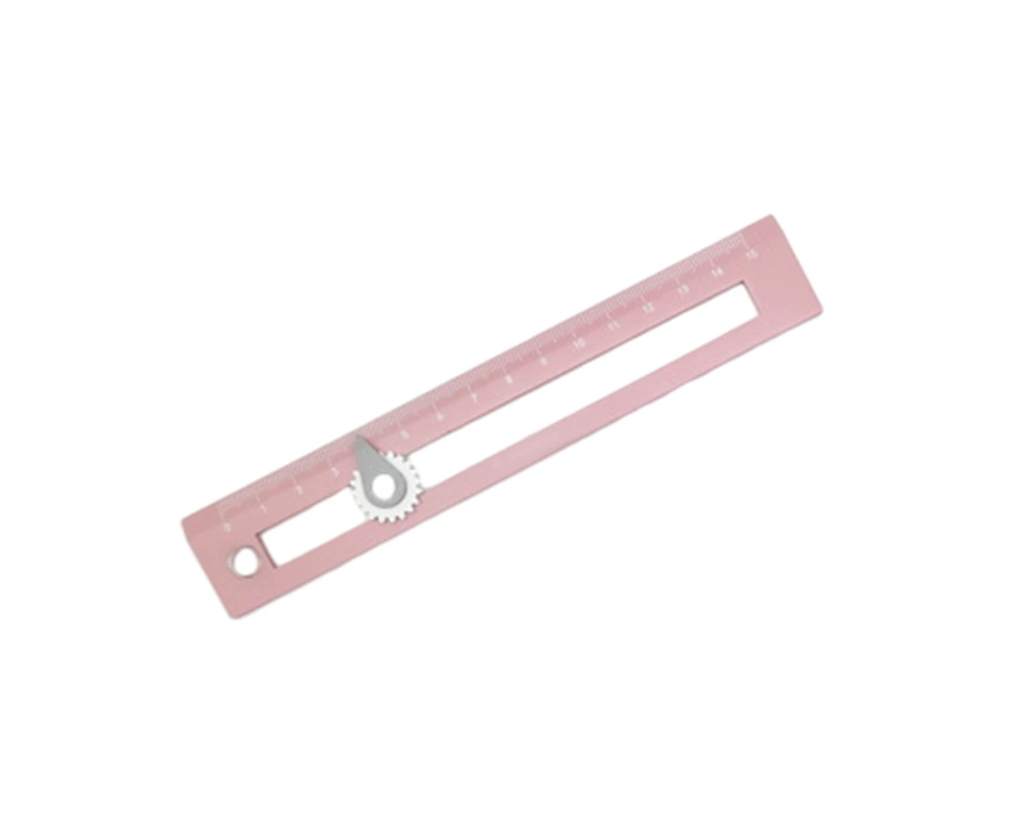 Plastic Circular Drawing Tool, Fixed Point Ruler Compass Line, Adjustable Drawing Circle Ruler,Pink