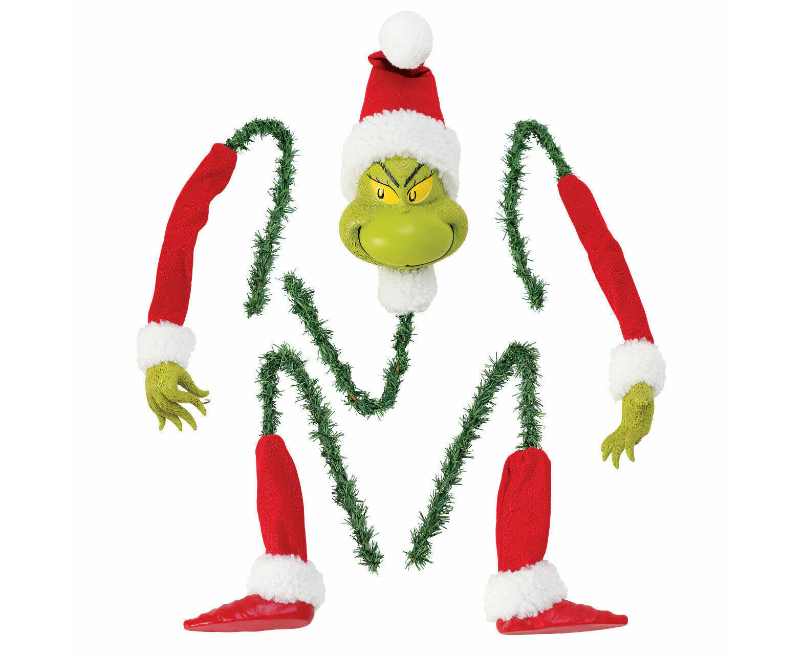 Grinch Arm Leg Head Christmas Tree Ornaments Holder Xmas Party Decor 5Pcs/1Set