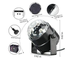 Sound Activated Party Lights Disco Ball Party Decorations 3W RGB LED Light Show Music Activated DJ Light