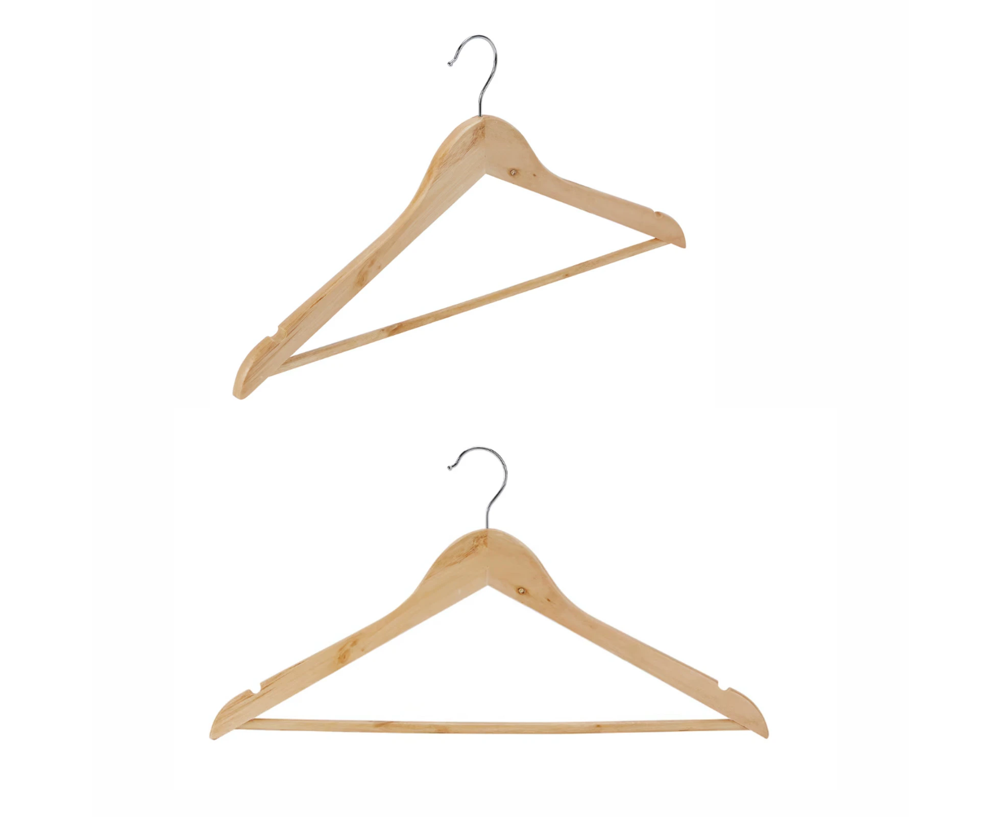 30 PCS Bulk Sale Wooden Clothes Hangers Coat Pant Suit Coat hangers Rack Wardrobe Wood