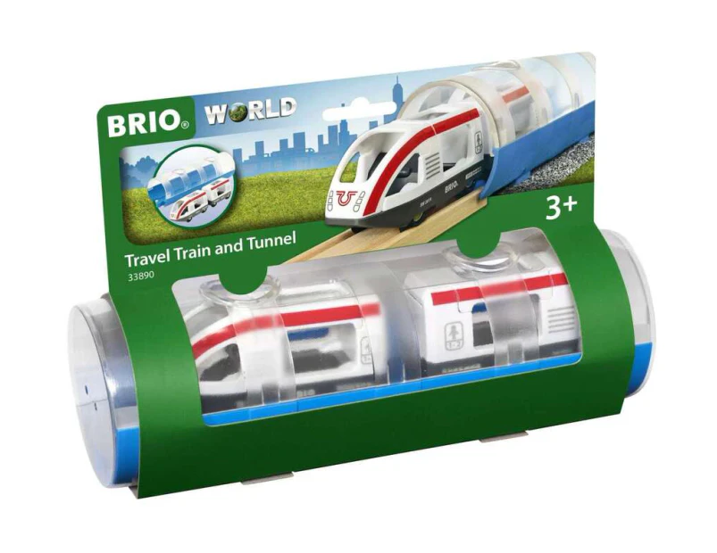 BRIO World Train - Travel Train and Tunnel