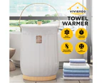 Viviendo 20L Luxury Bucket Large Towel Warmer Rapid Heat-Up with LED Display