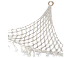 Boho Plush Toy Hammock Net Organizer Stuffed Animals Hanging Toys Kids Room Storage-White Net