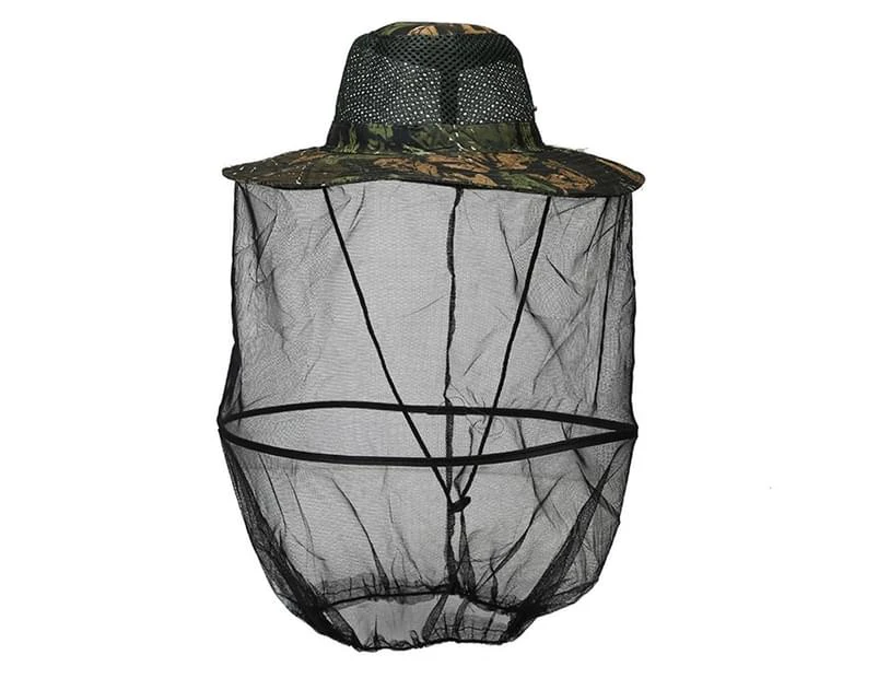 Bee Hat | Breathable Beekeepers Hat | Beekeeper Hats with High Visibility Veil Face Protection Outdoor Bee Keeper Starting Kit Dark Green Tree Camouflage