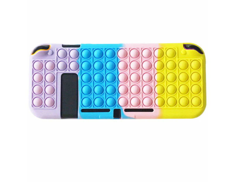 Nintendo Switch Console “Pop It” Stress Relief Case Cover Purple & Blue & Pink & Yellow