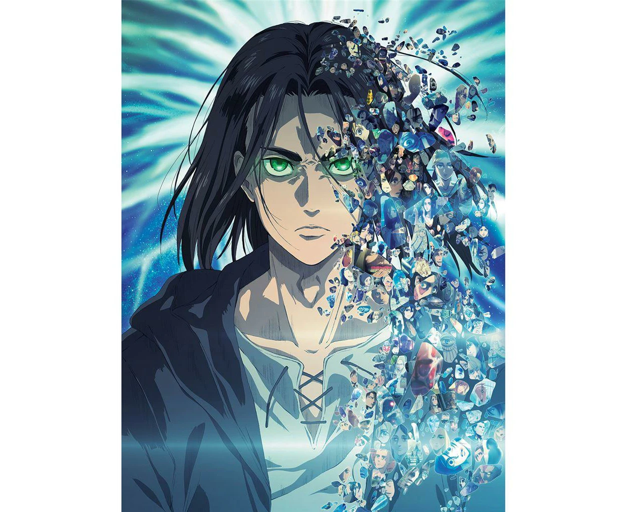 Attack on Titan S4 Fragmented Memories Framed Canvas Print (Multicoloured) - PM9162